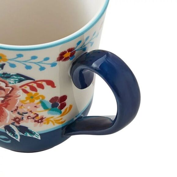 🦋 New Pioneer Woman Keepsake Floral Stoneware Mugs, Set of 4, 15-Ounces Each - Picture 6 of 8